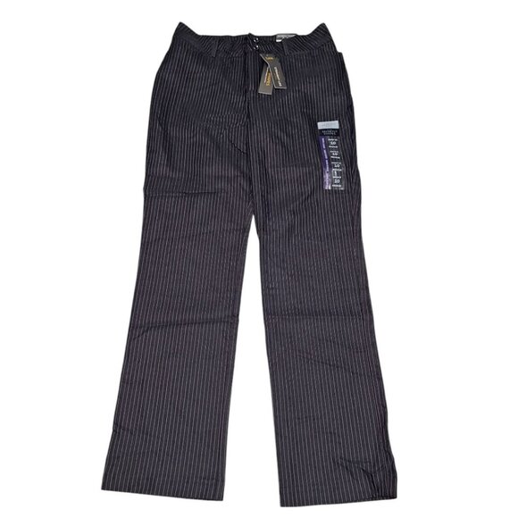 Lee Straight Leg Pants Regular Fit Business Soft Women 10 Secretly Shape Perfect - Picture 1 of 8